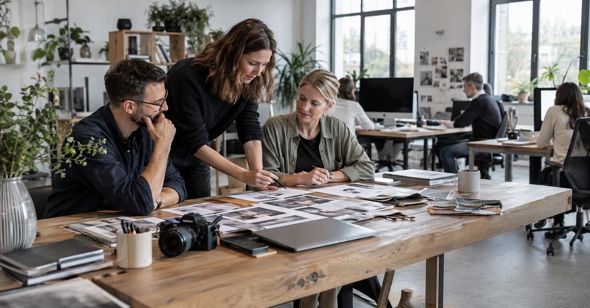Arbeitsumfeld für Webdesign und Konzeption